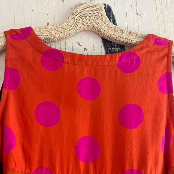 ANTHROPOLOGIE ANUPAMAA SIlk Polka Dot Floral Butterfly Maxi Dress SZ S - Picture 14 of 16